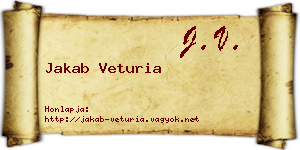Jakab Veturia névjegykártya